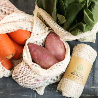 Cotton Produce Bags - Set of 3