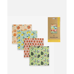 Bees Wax Wraps - Set of 4, Small